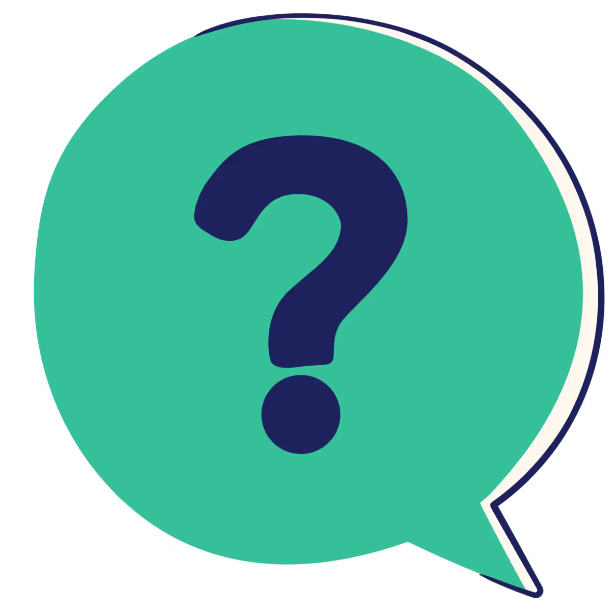 a question mark